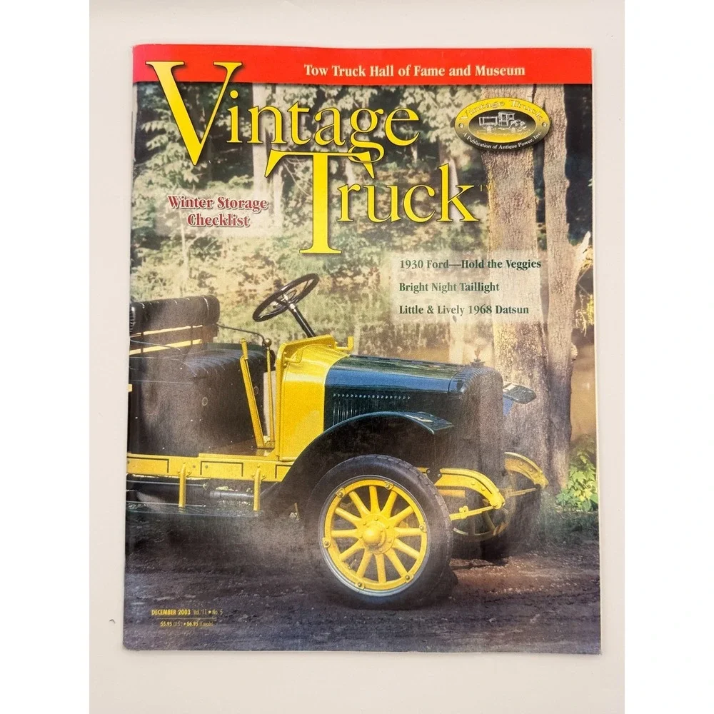 Vintage Truck Magazine Nov/Dec 2003 Vol 11 No 5 1930 Ford Datsun‎ 1300 ATCA